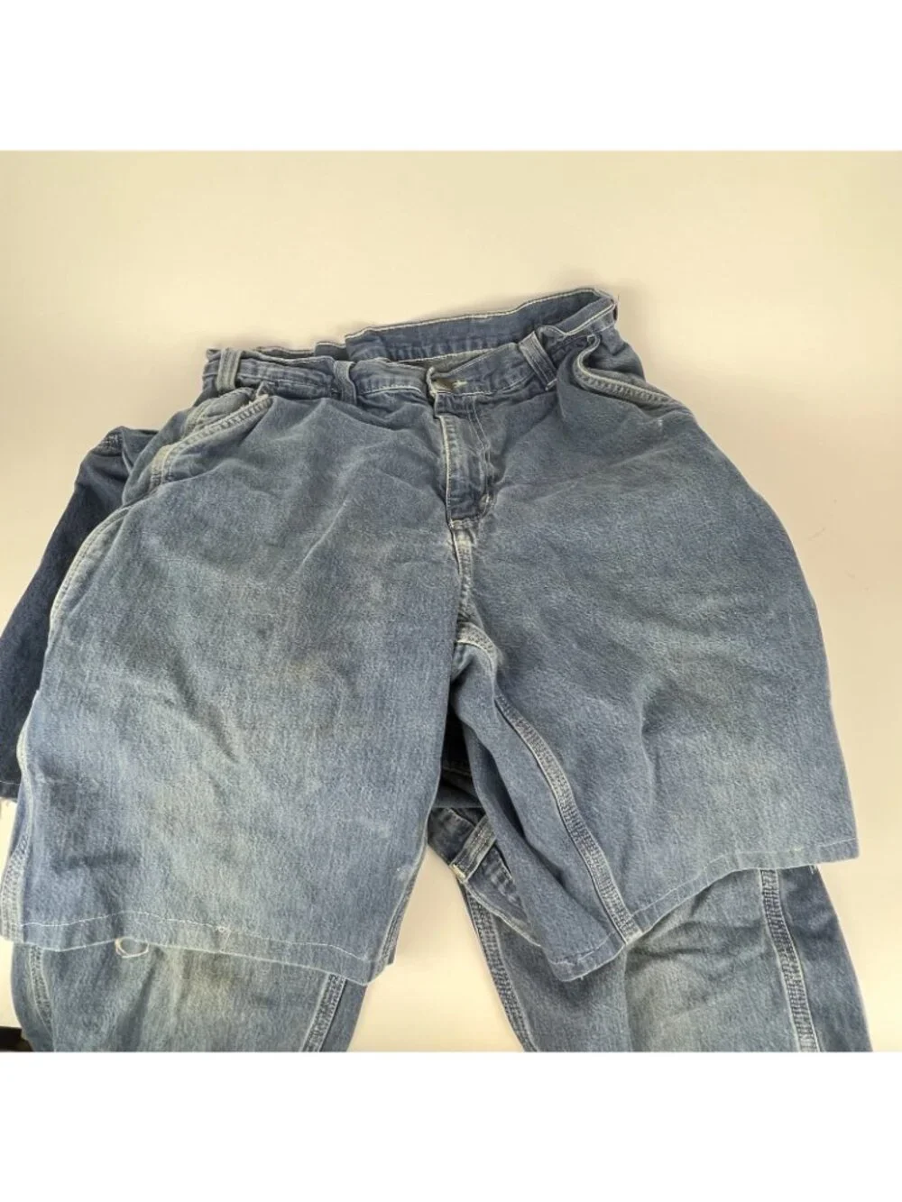 Carhartt Men’s 32” Cut-Off Denim Tool Shorts – Lot of 3 Pairs | Blue Utility - Picture 12 of 16